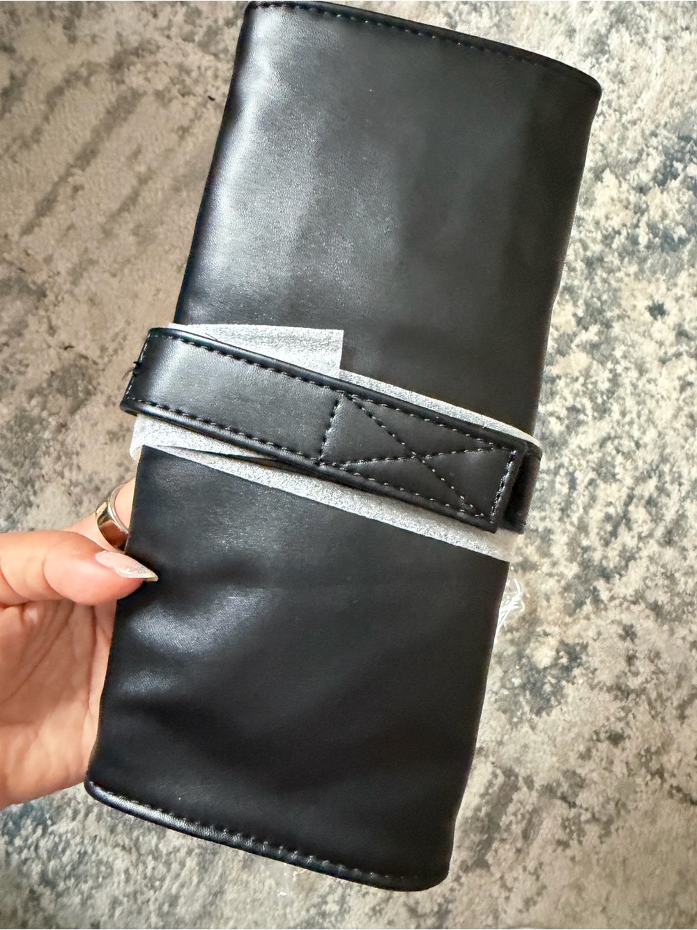 Black NEW brush roll for makeup artists tools